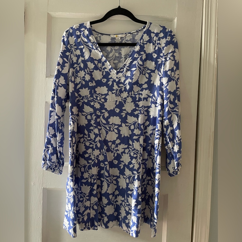Boden Linen Mini Dress, Size 6P